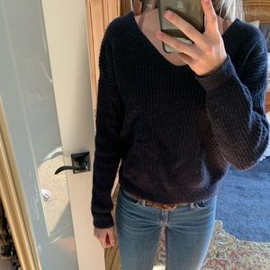 Blue cute sweater, great to go out in!